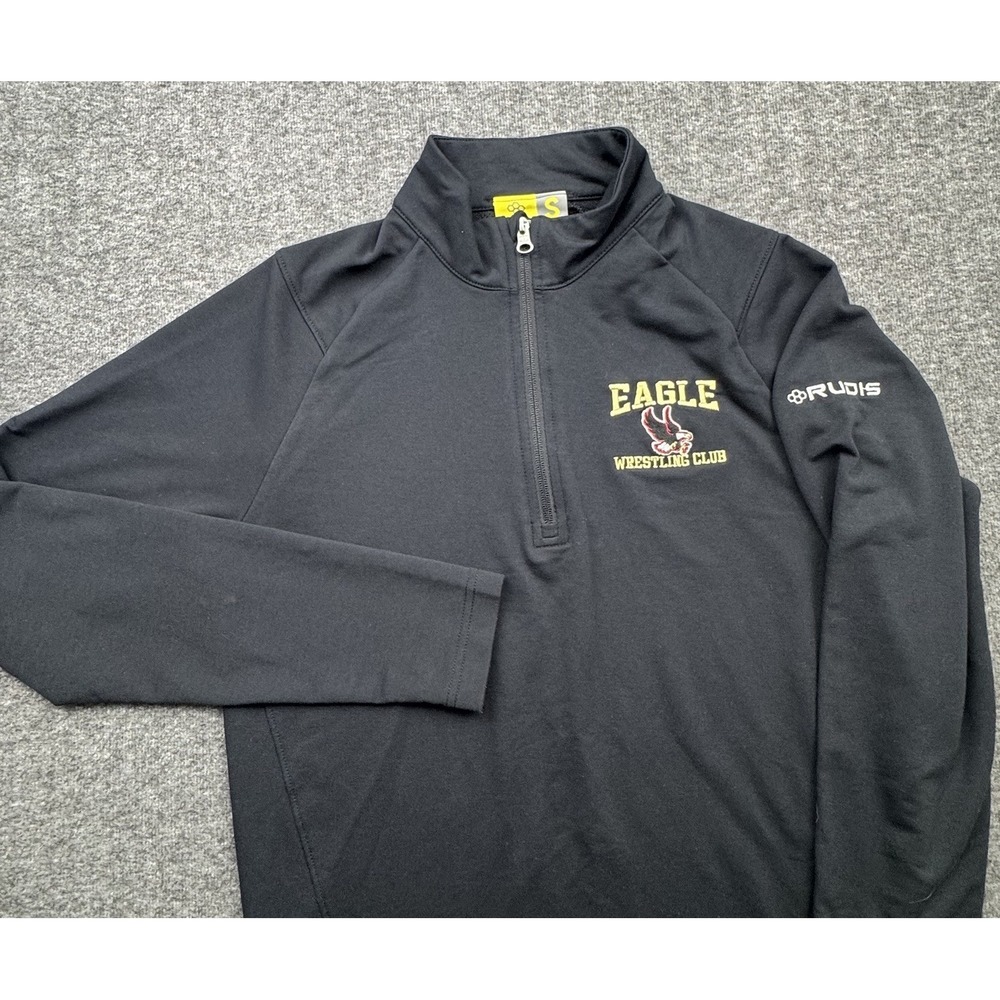Rudis Sweatshirt Quarter Zip 1/4 Black Wrestling Lightweight Stretch‎ Eagle